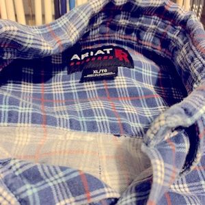 Ariat FR long sleeve plaid button up